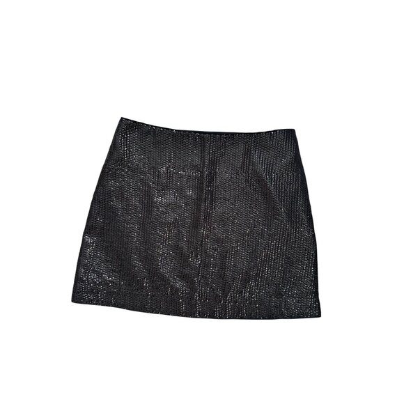 ABERCROMBIE & FITCH Black Sequin Mini Skirt Size 4 - Picture 6 of 6